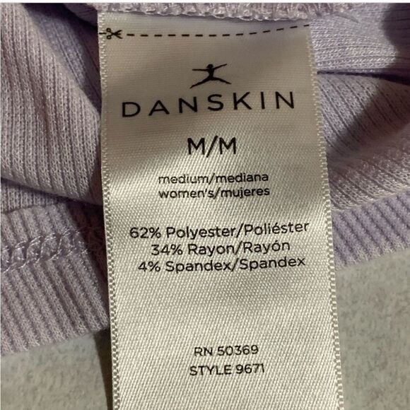 DANSKIN Ribbed Tank Top Women’s Medium Lavender. - Picture 7 of 10